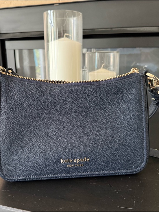 kate spade Handbags - kate spade New York Navy Pebbled Leather Crossbody Bag